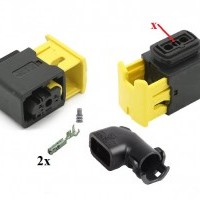 2 polni vodotesen konektor v tripolnem ohišju 1-1818448-2